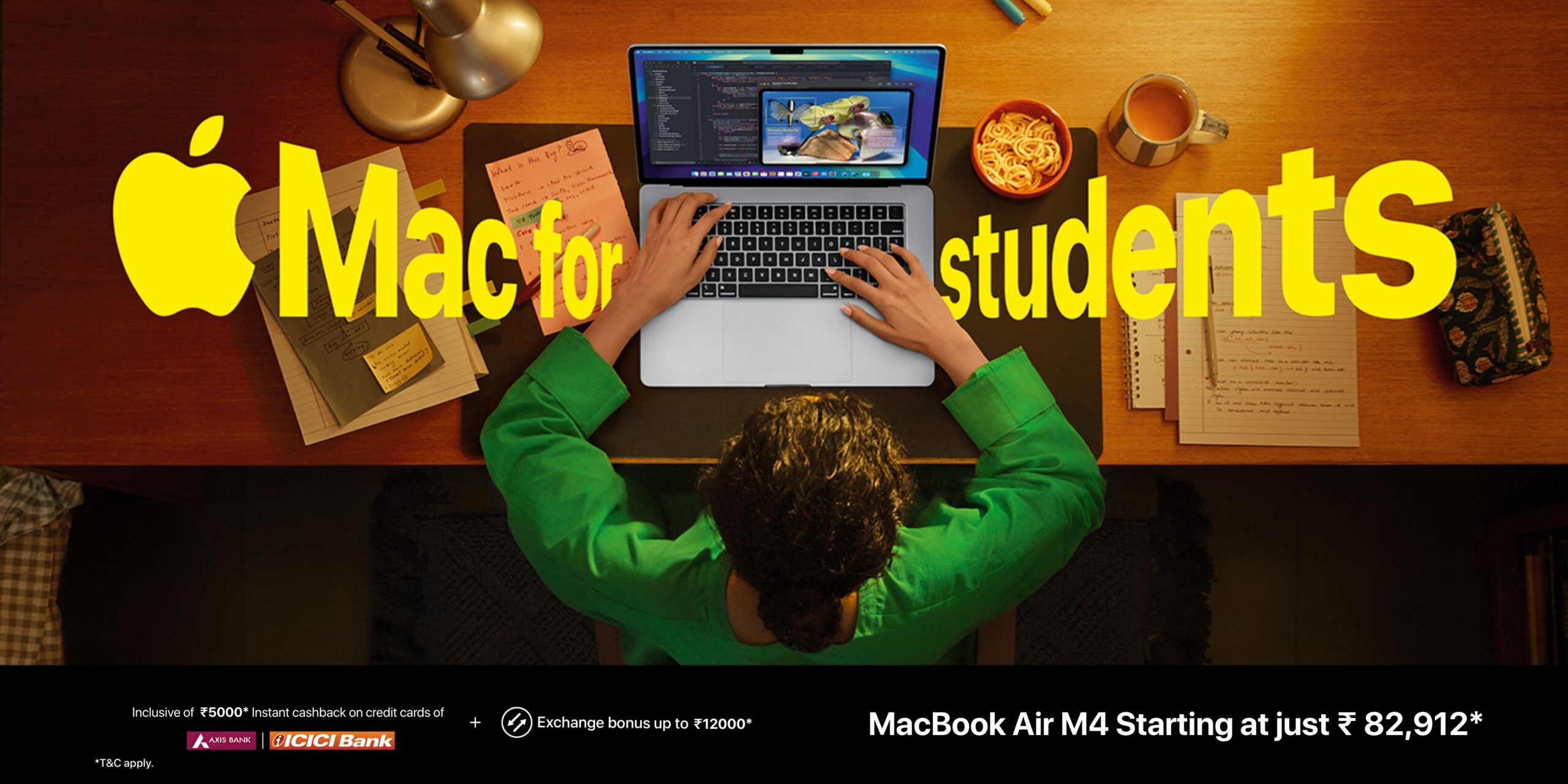 MacBook Air M4 Starting at just ₹ 82,912 (3)